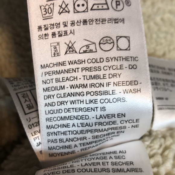 LEVIS Sherpa Lined Denim Trucker Jacket Men's Size L Blue Jean Vintage snap - Picture 14 of 16